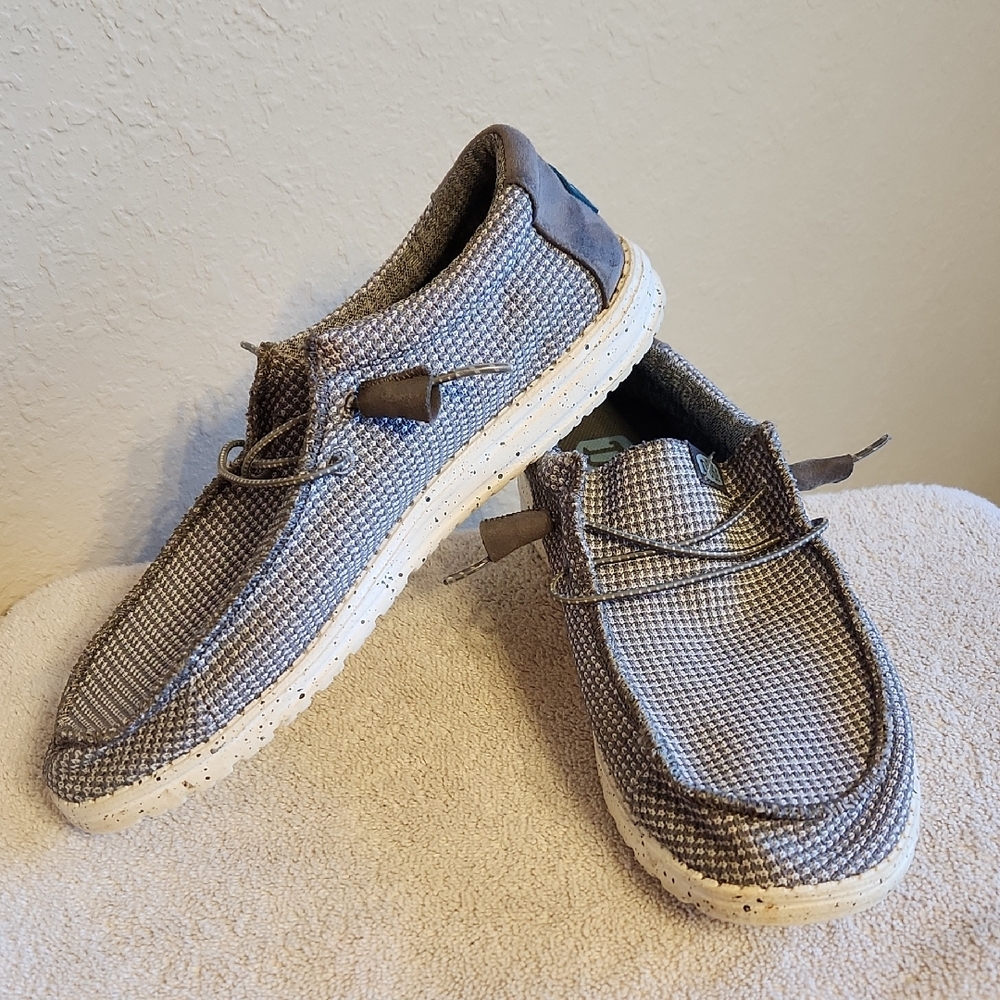 Hey Dude Textured Gray Loafers
